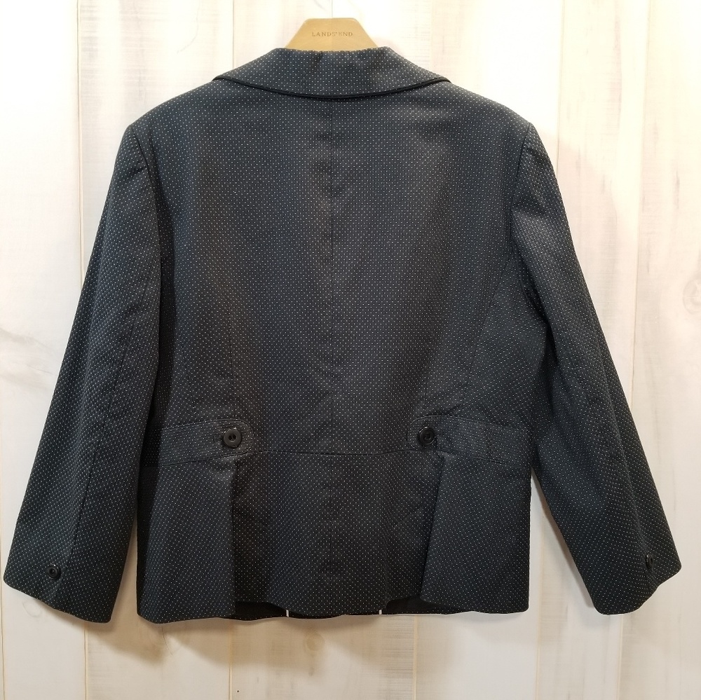 Semantiks Black and White Polka Dot Blazer 16 - Picture 4 of 4